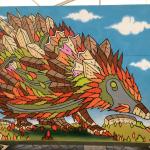 Festival of Nature hedgehog mural