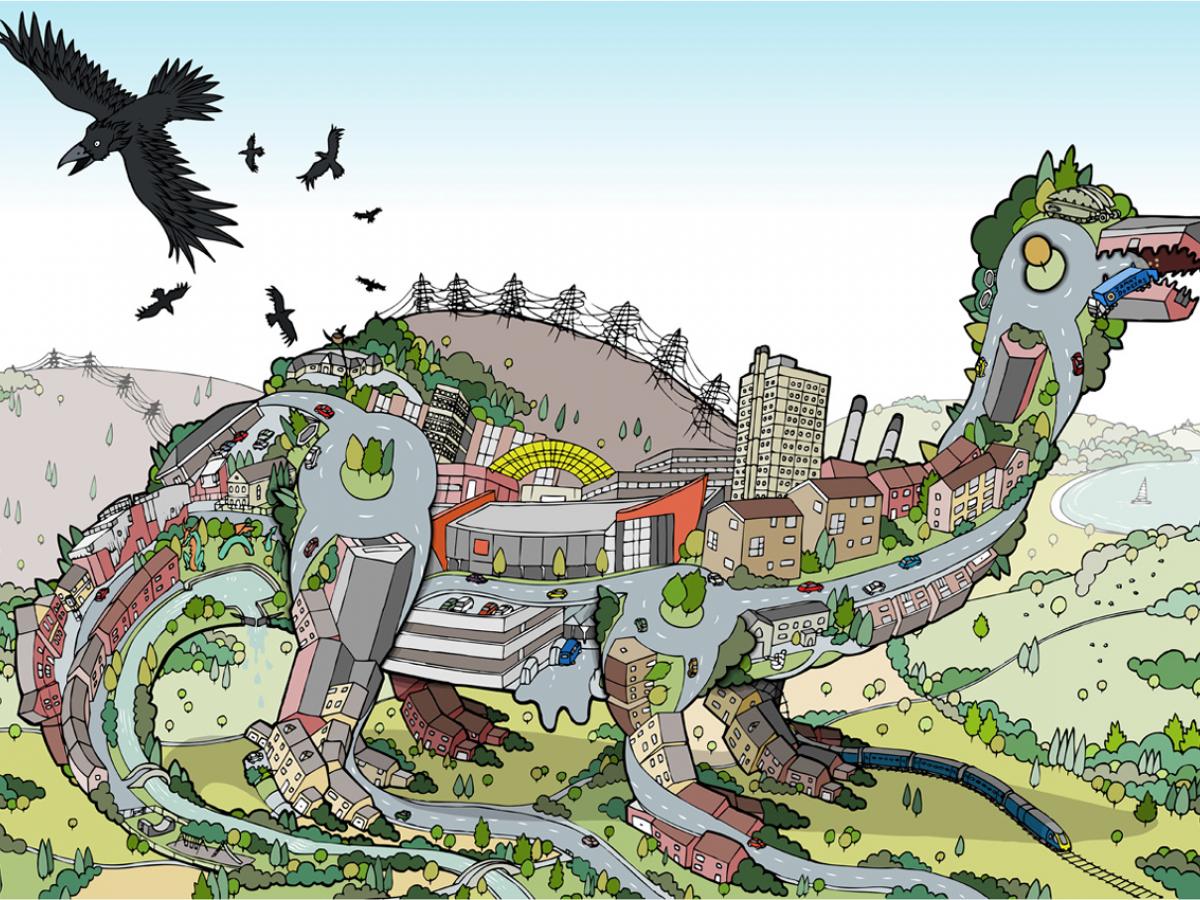 Cwmbran Dinosaur