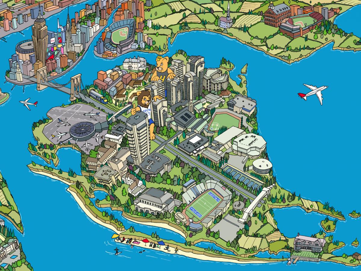 Hofstra Map