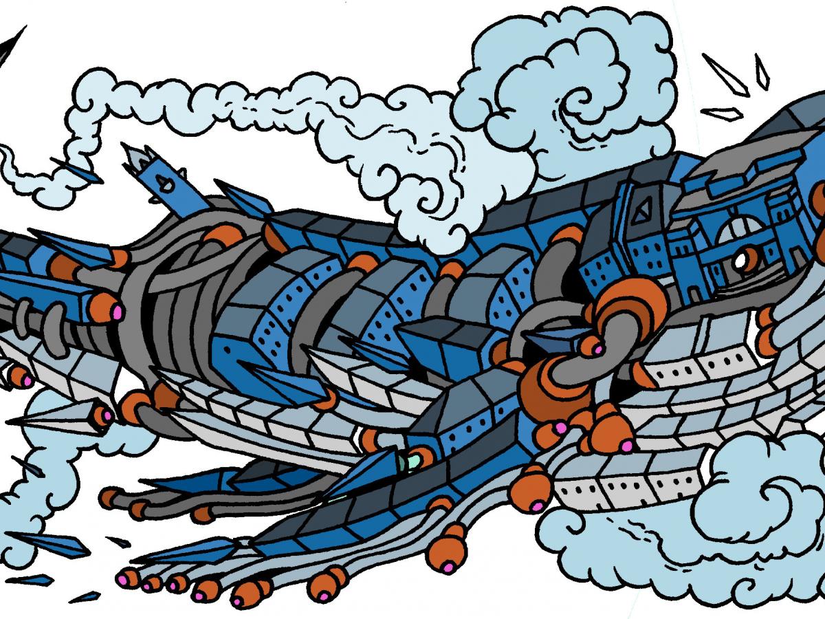 Humpback whale design