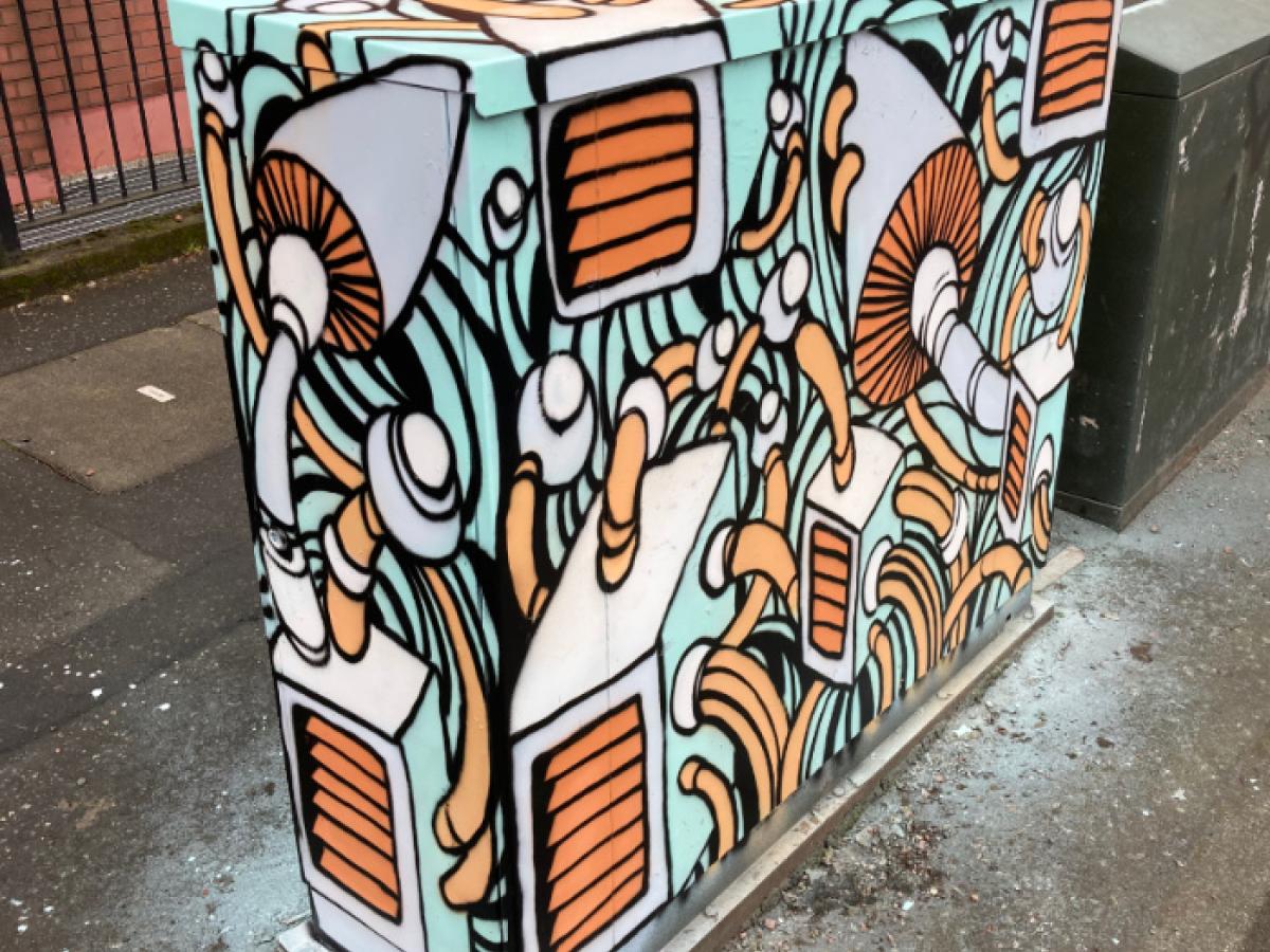 Painted junction box